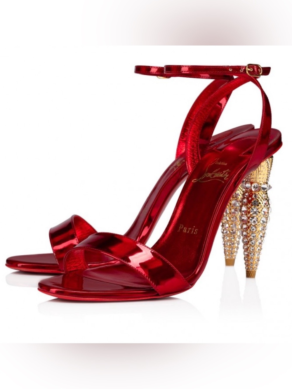 Christian Louboutin RARE Lipqueen strass lipstick heels